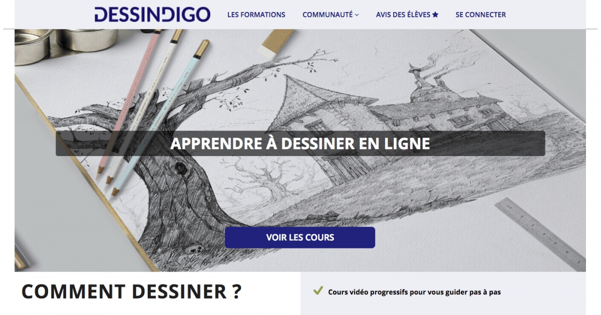 Dessindigo.com : Apprendre Le Dessin Via Des Cours En Ligne