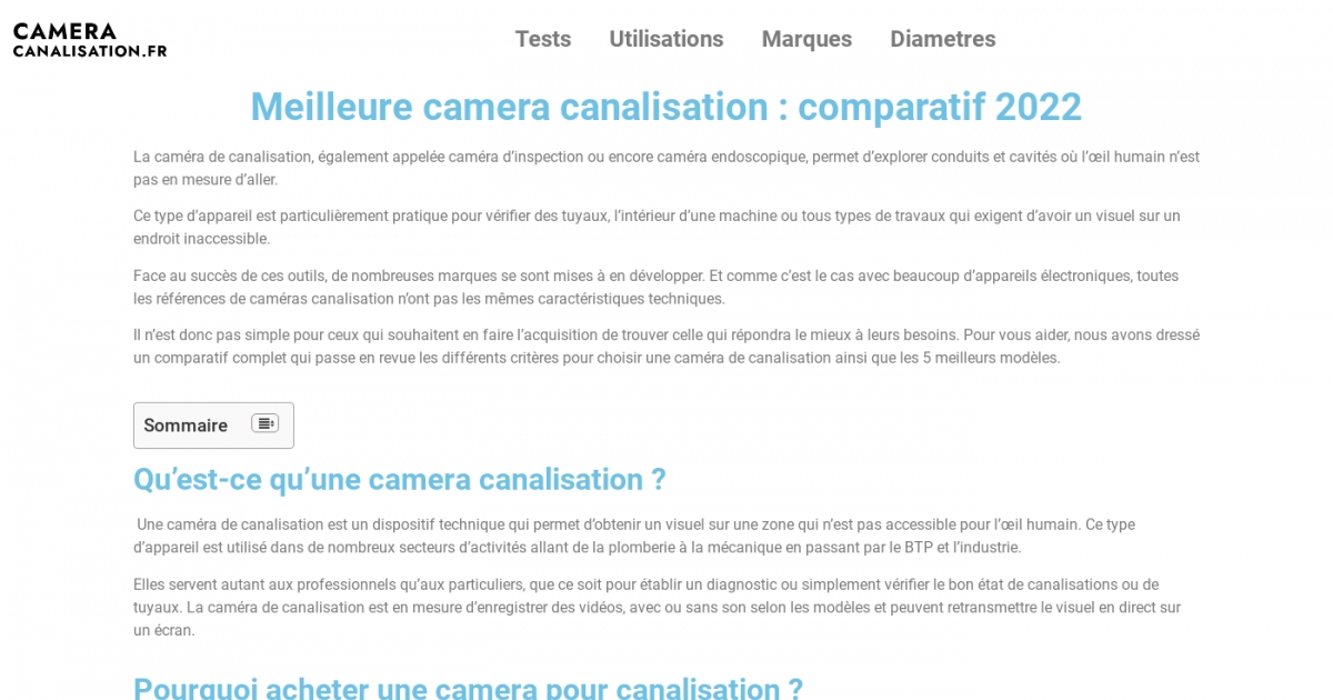 Cameracanalisationfr Adresse Et Avis Sur Le Bottin 2434