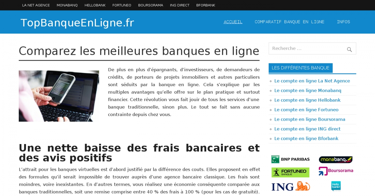 Topbanqueenligne.fr, Adresse Et Avis Sur Le Bottin