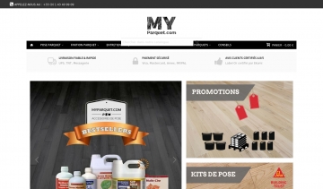 MyParquet, vente des produits professionnels pour la pose des parquets