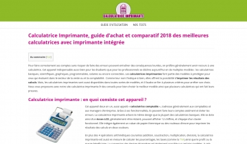 calculatrice-imprimante.fr : la référence pour choisir sa calculatrice imprimante