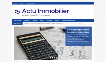 Actu Immobilier, votre plateforme spécialiste de l'immobilier