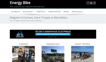 Energy Bike, location de vélos électriques à Cannes