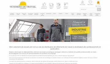 Mon vetement travail, distribution tenue de travail