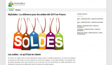 My soldes : la référence pour les soldes été 2019 en France