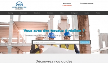 Guide-prix.com, pour vous informer sur le prix des travaux