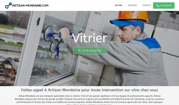 Artisan Mondaine, plateforme de vitrerie professionnelle en France