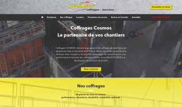 Coffrage Cosmos, expert en fabrication de coffrages de voile à Orcier