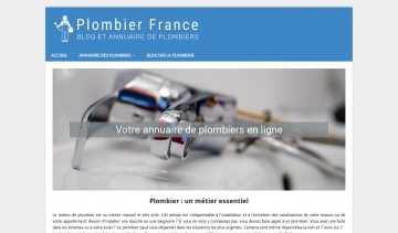 Plombier France, portail pour trouver des plombiers en urgence