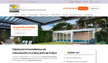 ARGENS ALU, fabricant et installateur de menuiseries à Le Muy