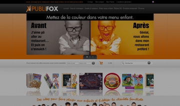 PubliFox : Coloriage restaurant et jouet pur enfant