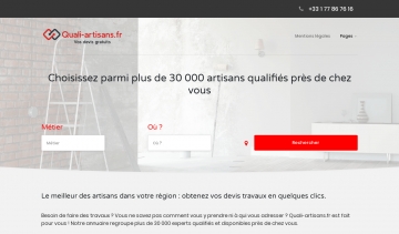 Quali-artisans.fr, devis travaux réalisés par des experts de votre région