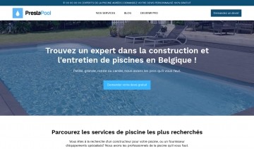 PrestaPoll, votre site internet pour trouver un professionnel de piscine en Belgique