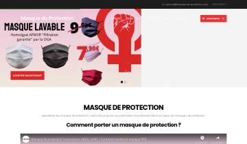 Spécialiste de la vente de masques de protection de qualité