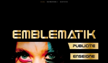 EMBLEMATIK, installation d’enseigne publicitaire