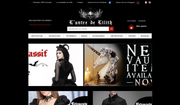 L'Antre de Lilith : boutique gothique