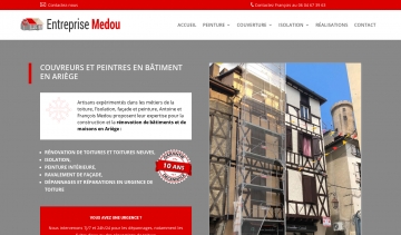 Medou-artisans.fr, spécialiste en couverture, en isolation et en peinture à Ariège