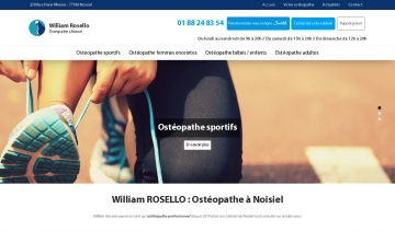 William ROSELLO : ostéopathe compétent et fiable à Noisiel 