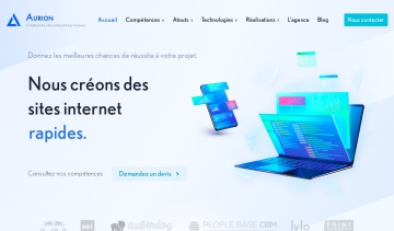Agence-aurion.fr, réalisation des projets web sur-mesure et de tout type de site internet au Mans