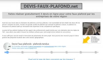 Faux plafond : demandez des devis gratuits et sans engagement