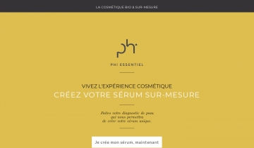 PHI Essentiel : des produits cosmétiques bio sur mesure