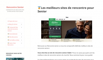 Rencontre Senior, les meilleurs sites de rencontre pour seniors