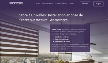 Ancastores : spécialiste du store sur mesure à Bruxelles