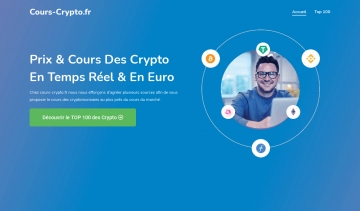 Découvrez le cours en euro des meilleures cryptomonnaies