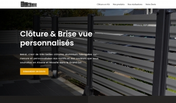 Installateur de brise-vue et clôture en aluminium sur mesure en Alsace