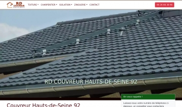 Rd-couvreur, guide web de l'une des meilleures entreprises de couverture dans les Hauts-de-Seine (92)