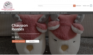 Univers Chaussons Animaux, la boutique en ligne de vente de Chaussons pas chers