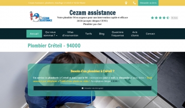 Cezam Assistance, le plombier expérimente de Créteil