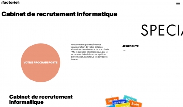 Factoriel, cabinet de recrutement informatique