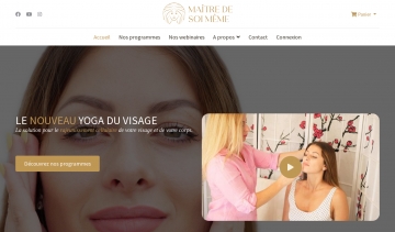 Maitre de soi-même, programmes et webinaires sur le yoga du visage 