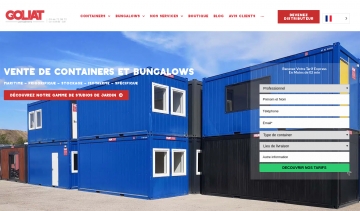 GOLIAT Containers, le N°1 du container neuf et d’occasion en France