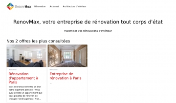 RenovMax, l'entreprise de rénovation tout corps d'état