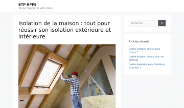 btp-rppe.com toutes les informations pour faire son isolation