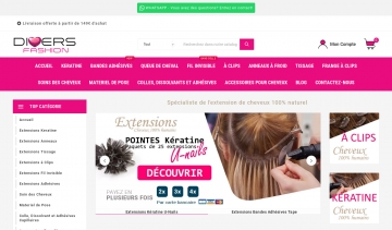 Divers Fashion, marque d'extensions cheveux 100% humains