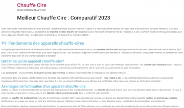 Chauffe-Cire, blog consacré au choix des chauffe-cires en France