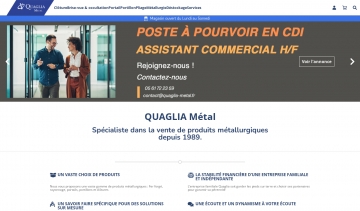 Quaglia Métal, entreprise de vente de produits métallurgiques