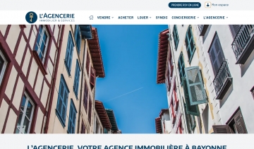 Capture d'écran du site de l'Agencerie Bayonne