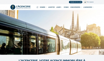 Capture d'écran du site de L'Agencerie Bordeaux