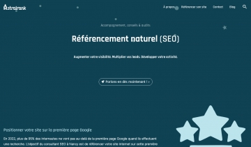 Capture d'écran du site Astralrank