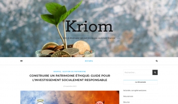 Kriom : le meilleur blog pour en apprendre plus sur les finances