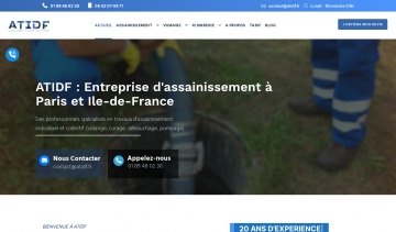 ATIDF, entreprise d'assainissement à Paris et Île-de-France