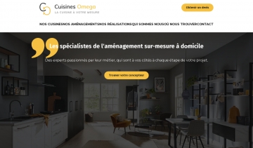 site Cuisines Oméga cuisiniste à domicile