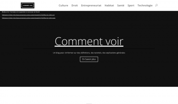 Comment Voir, votre blog généraliste