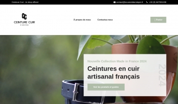 Ceinture Cuir, votre boutique en ligne de ceintures en cuir de qualité et durable en France