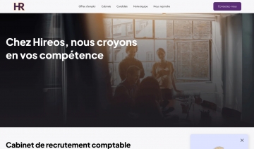 Hireos, cabinet de recrutement comptable en France