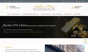 La Maison Anthéor Paris, achat de l’or à Paris